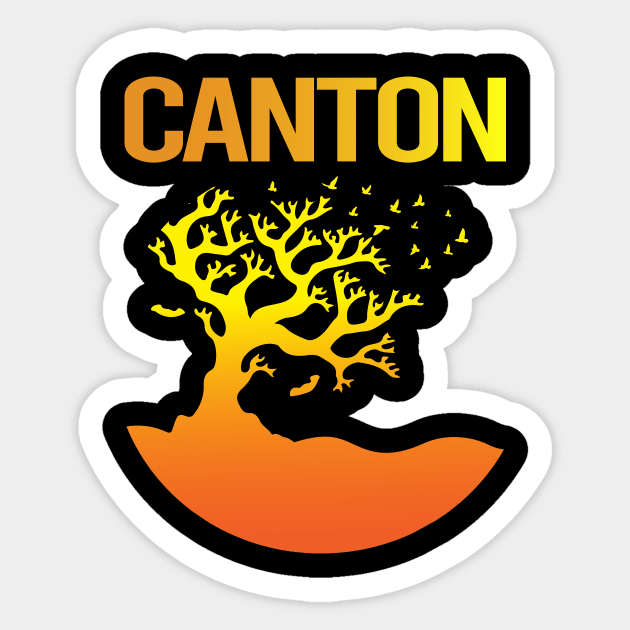 Neon Tree Art Canton Sticker by rosenbaumquinton52